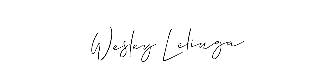 Here are the top 10 professional signature styles for the name Wesley Leliuga. These are the best autograph styles you can use for your name. Wesley Leliuga signature style 2 images and pictures png