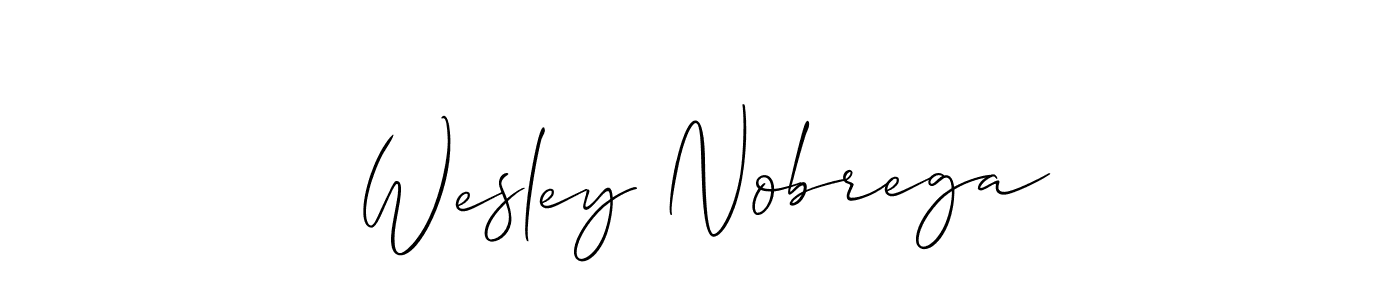 Here are the top 10 professional signature styles for the name Wesley Nobrega. These are the best autograph styles you can use for your name. Wesley Nobrega signature style 2 images and pictures png