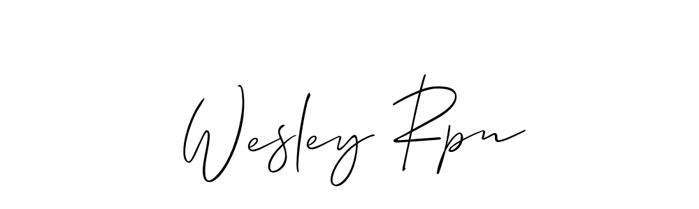 Allison_Script is a professional signature style that is perfect for those who want to add a touch of class to their signature. It is also a great choice for those who want to make their signature more unique. Get Wesley Rpn name to fancy signature for free. Wesley Rpn signature style 2 images and pictures png
