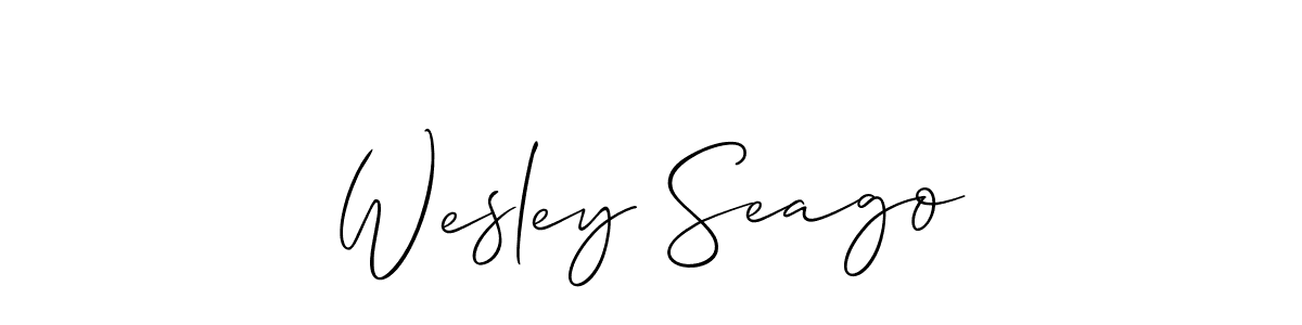 Best and Professional Signature Style for Wesley Seago. Allison_Script Best Signature Style Collection. Wesley Seago signature style 2 images and pictures png