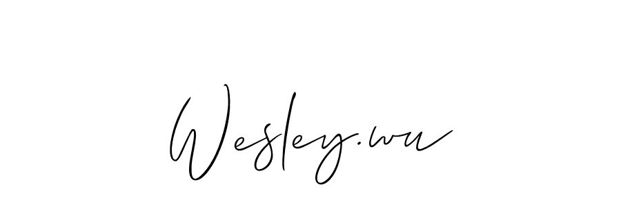 Once you've used our free online signature maker to create your best signature Allison_Script style, it's time to enjoy all of the benefits that Wesley.wu name signing documents. Wesley.wu signature style 2 images and pictures png