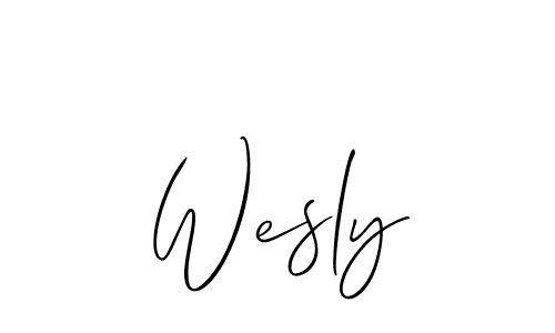 Also we have Wesly name is the best signature style. Create professional handwritten signature collection using Allison_Script autograph style. Wesly signature style 2 images and pictures png