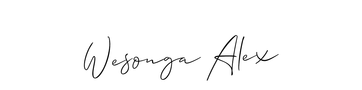 Similarly Allison_Script is the best handwritten signature design. Signature creator online .You can use it as an online autograph creator for name Wesonga Alex. Wesonga Alex signature style 2 images and pictures png