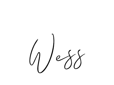 Make a beautiful signature design for name Wess. Use this online signature maker to create a handwritten signature for free. Wess signature style 2 images and pictures png