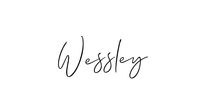 It looks lik you need a new signature style for name Wessley. Design unique handwritten (Allison_Script) signature with our free signature maker in just a few clicks. Wessley signature style 2 images and pictures png