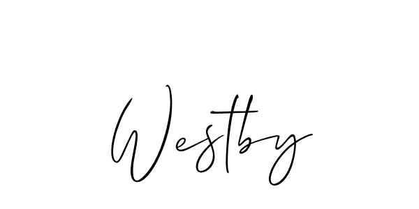 You should practise on your own different ways (Allison_Script) to write your name (Westby) in signature. don't let someone else do it for you. Westby signature style 2 images and pictures png