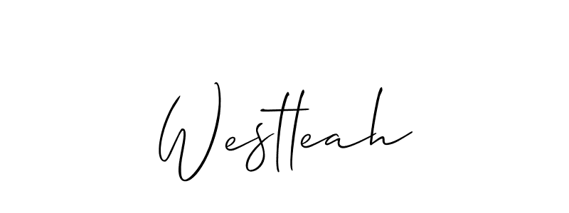 Make a beautiful signature design for name Westleah. With this signature (Allison_Script) style, you can create a handwritten signature for free. Westleah signature style 2 images and pictures png