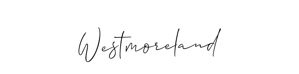 How to make Westmoreland name signature. Use Allison_Script style for creating short signs online. This is the latest handwritten sign. Westmoreland signature style 2 images and pictures png