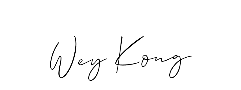 Also You can easily find your signature by using the search form. We will create Wey Kong name handwritten signature images for you free of cost using Allison_Script sign style. Wey Kong signature style 2 images and pictures png