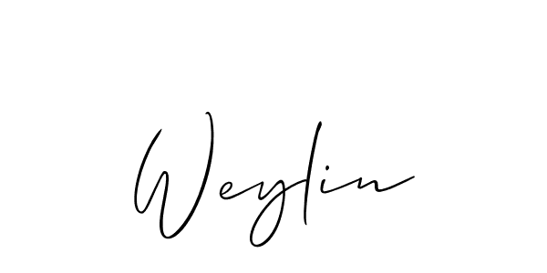 You should practise on your own different ways (Allison_Script) to write your name (Weylin) in signature. don't let someone else do it for you. Weylin signature style 2 images and pictures png