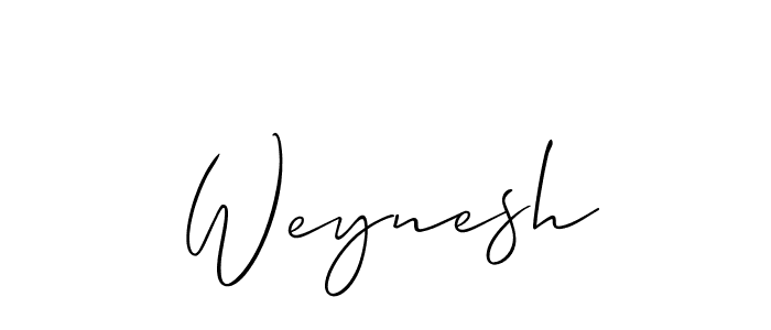 How to make Weynesh name signature. Use Allison_Script style for creating short signs online. This is the latest handwritten sign. Weynesh signature style 2 images and pictures png