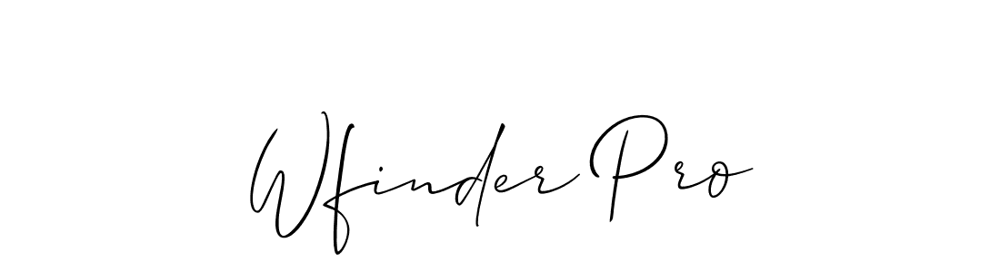 Best and Professional Signature Style for Wfinder Pro. Allison_Script Best Signature Style Collection. Wfinder Pro signature style 2 images and pictures png