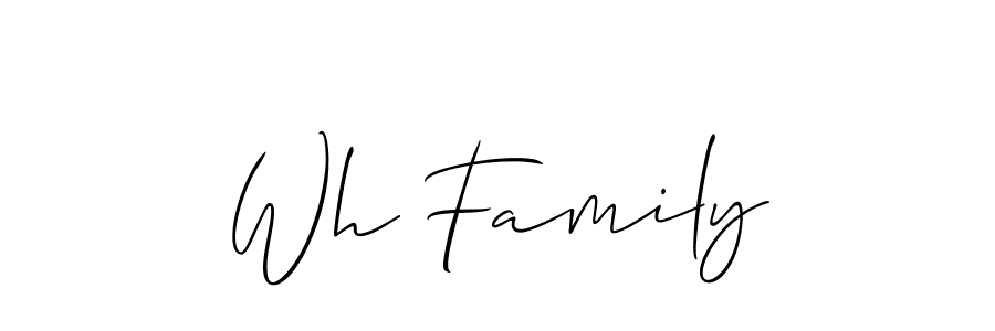Once you've used our free online signature maker to create your best signature Allison_Script style, it's time to enjoy all of the benefits that Wh Family name signing documents. Wh Family signature style 2 images and pictures png