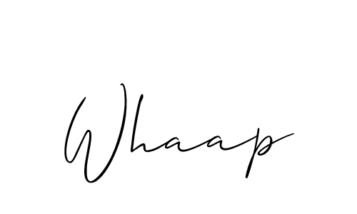 Best and Professional Signature Style for Whaap. Allison_Script Best Signature Style Collection. Whaap signature style 2 images and pictures png