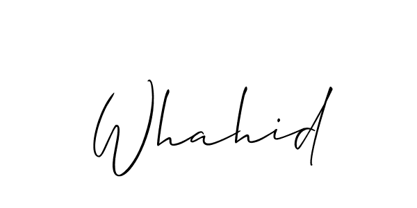 How to Draw Whahid signature style? Allison_Script is a latest design signature styles for name Whahid. Whahid signature style 2 images and pictures png