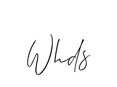 How to Draw Whds signature style? Allison_Script is a latest design signature styles for name Whds. Whds signature style 2 images and pictures png