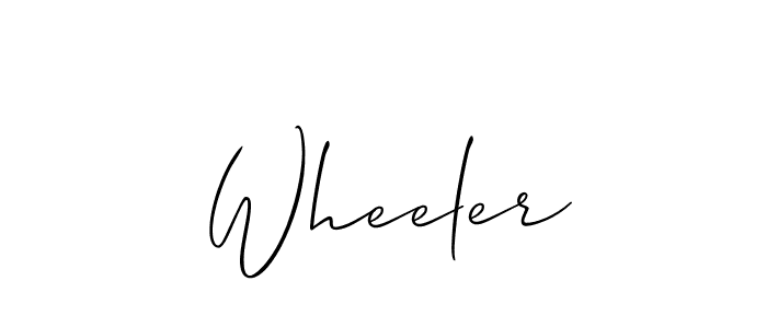 Create a beautiful signature design for name Wheeler. With this signature (Allison_Script) fonts, you can make a handwritten signature for free. Wheeler signature style 2 images and pictures png