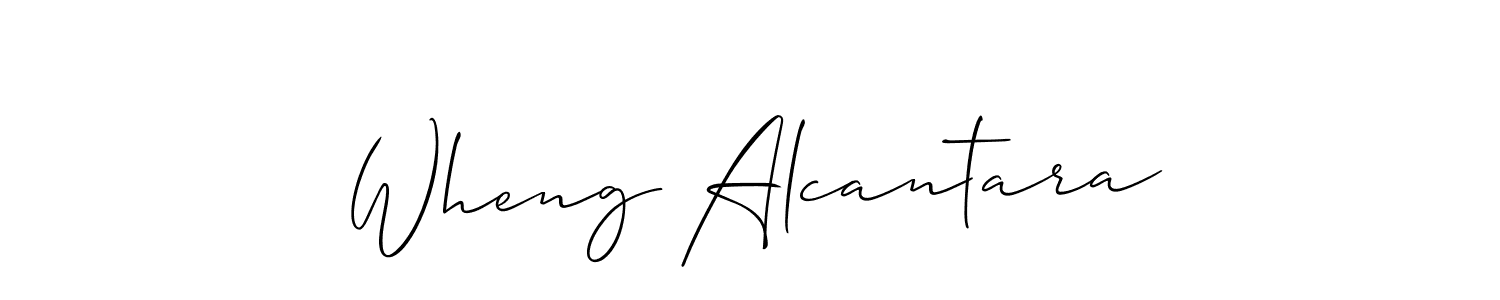 How to Draw Wheng Alcantara signature style? Allison_Script is a latest design signature styles for name Wheng Alcantara. Wheng Alcantara signature style 2 images and pictures png
