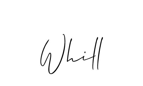 Whill stylish signature style. Best Handwritten Sign (Allison_Script) for my name. Handwritten Signature Collection Ideas for my name Whill. Whill signature style 2 images and pictures png