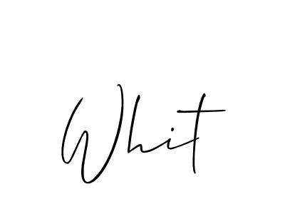 if you are searching for the best signature style for your name Whit. so please give up your signature search. here we have designed multiple signature styles  using Allison_Script. Whit signature style 2 images and pictures png