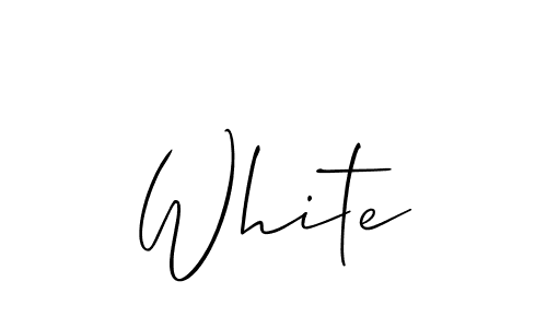 Make a short White signature style. Manage your documents anywhere anytime using Allison_Script. Create and add eSignatures, submit forms, share and send files easily. White signature style 2 images and pictures png