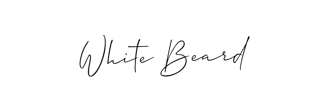 How to make White Beard signature? Allison_Script is a professional autograph style. Create handwritten signature for White Beard name. White Beard signature style 2 images and pictures png