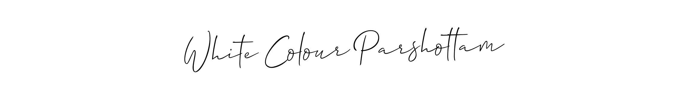 if you are searching for the best signature style for your name White Colour Parshottam. so please give up your signature search. here we have designed multiple signature styles  using Allison_Script. White Colour Parshottam signature style 2 images and pictures png