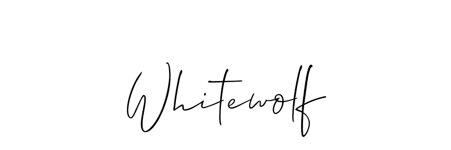 How to Draw Whitewolf signature style? Allison_Script is a latest design signature styles for name Whitewolf. Whitewolf signature style 2 images and pictures png