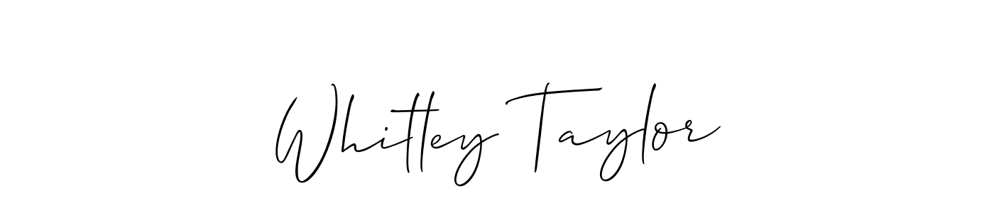 Also You can easily find your signature by using the search form. We will create Whitley Taylor name handwritten signature images for you free of cost using Allison_Script sign style. Whitley Taylor signature style 2 images and pictures png