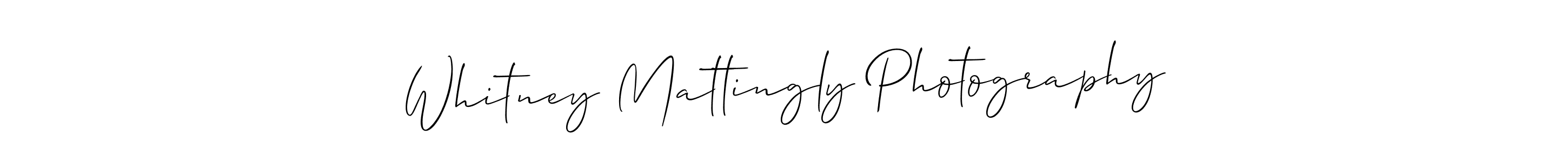 Best and Professional Signature Style for Whitney Mattingly Photography. Allison_Script Best Signature Style Collection. Whitney Mattingly Photography signature style 2 images and pictures png