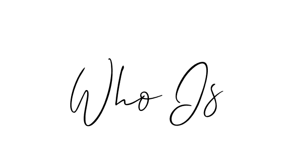 You should practise on your own different ways (Allison_Script) to write your name (Who Is) in signature. don't let someone else do it for you. Who Is signature style 2 images and pictures png