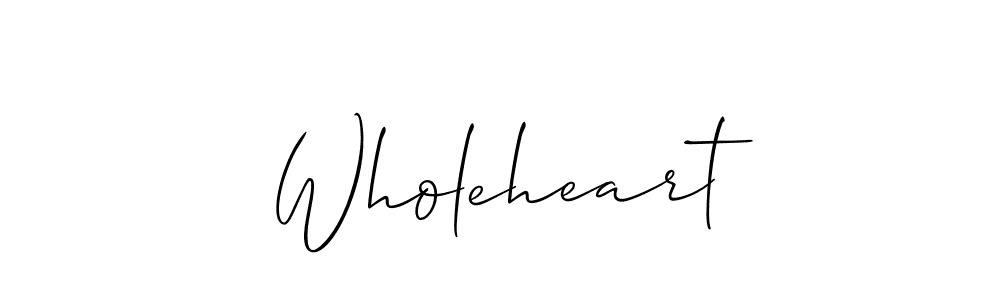 Allison_Script is a professional signature style that is perfect for those who want to add a touch of class to their signature. It is also a great choice for those who want to make their signature more unique. Get Wholeheart name to fancy signature for free. Wholeheart signature style 2 images and pictures png