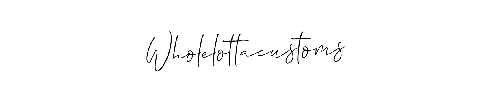 This is the best signature style for the Wholelottacustoms name. Also you like these signature font (Allison_Script). Mix name signature. Wholelottacustoms signature style 2 images and pictures png