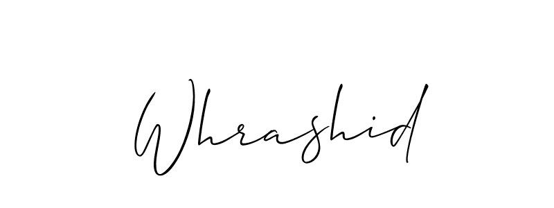if you are searching for the best signature style for your name Whrashid. so please give up your signature search. here we have designed multiple signature styles  using Allison_Script. Whrashid signature style 2 images and pictures png