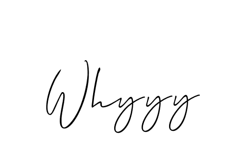 Use a signature maker to create a handwritten signature online. With this signature software, you can design (Allison_Script) your own signature for name Whyyy. Whyyy signature style 2 images and pictures png