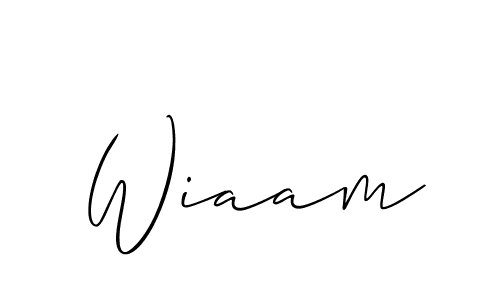 How to Draw Wiaam signature style? Allison_Script is a latest design signature styles for name Wiaam. Wiaam signature style 2 images and pictures png