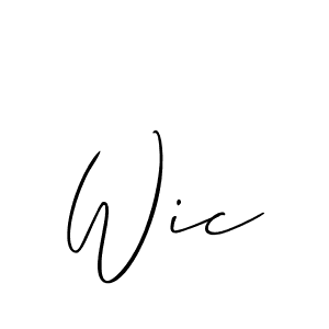 This is the best signature style for the Wic name. Also you like these signature font (Allison_Script). Mix name signature. Wic signature style 2 images and pictures png