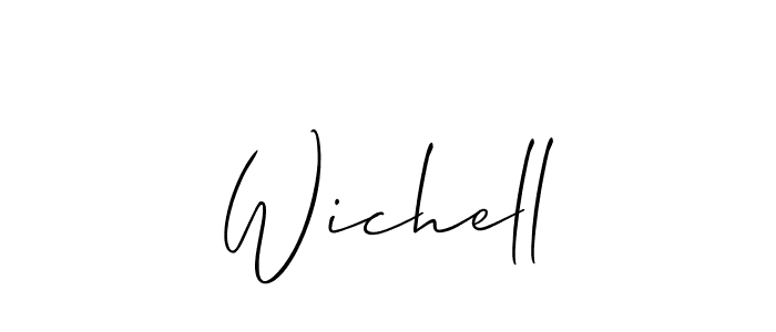 Allison_Script is a professional signature style that is perfect for those who want to add a touch of class to their signature. It is also a great choice for those who want to make their signature more unique. Get Wichell name to fancy signature for free. Wichell signature style 2 images and pictures png