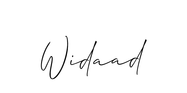 It looks lik you need a new signature style for name Widaad. Design unique handwritten (Allison_Script) signature with our free signature maker in just a few clicks. Widaad signature style 2 images and pictures png