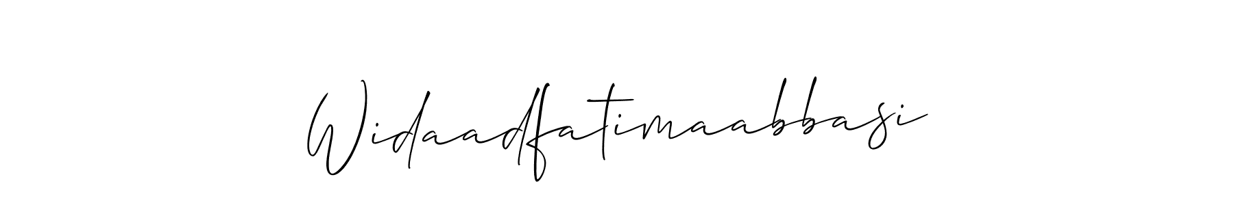 Make a beautiful signature design for name Widaadfatimaabbasi. Use this online signature maker to create a handwritten signature for free. Widaadfatimaabbasi signature style 2 images and pictures png