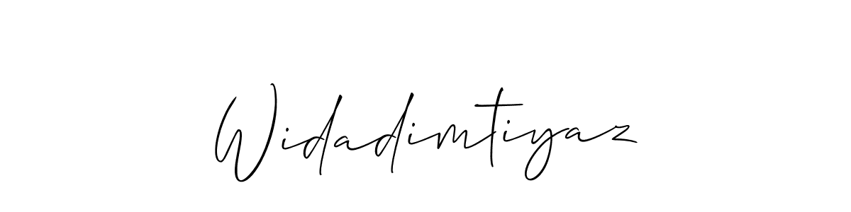 How to make Widadimtiyaz signature? Allison_Script is a professional autograph style. Create handwritten signature for Widadimtiyaz name. Widadimtiyaz signature style 2 images and pictures png