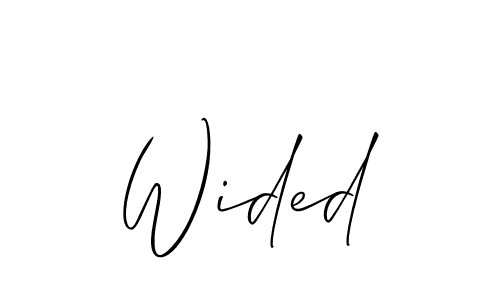 See photos of Wided official signature by Spectra . Check more albums & portfolios. Read reviews & check more about Allison_Script font. Wided signature style 2 images and pictures png