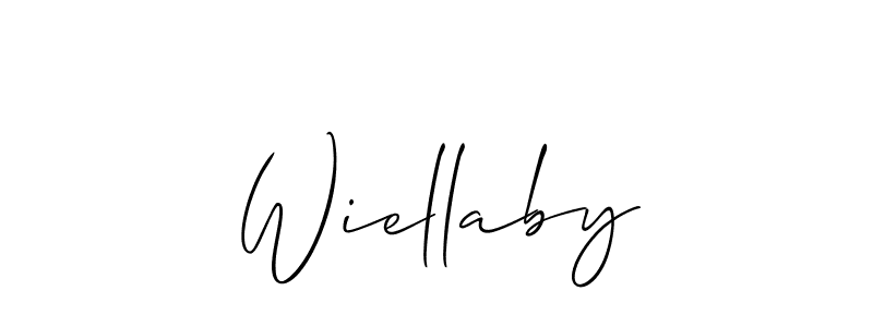 You should practise on your own different ways (Allison_Script) to write your name (Wiellaby) in signature. don't let someone else do it for you. Wiellaby signature style 2 images and pictures png