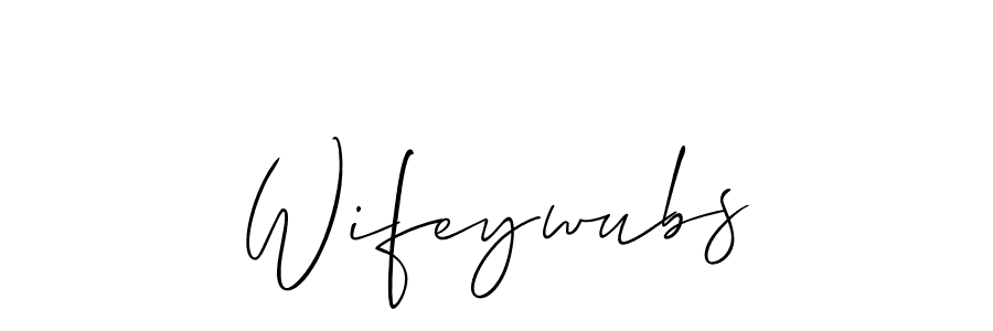 Make a beautiful signature design for name Wifeywubs. Use this online signature maker to create a handwritten signature for free. Wifeywubs signature style 2 images and pictures png