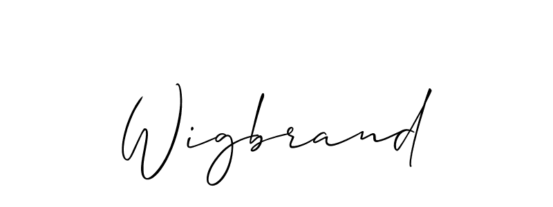 You should practise on your own different ways (Allison_Script) to write your name (Wigbrand) in signature. don't let someone else do it for you. Wigbrand signature style 2 images and pictures png