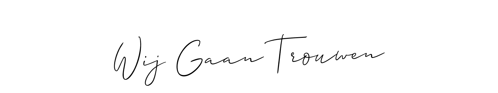 Here are the top 10 professional signature styles for the name Wij Gaan Trouwen. These are the best autograph styles you can use for your name. Wij Gaan Trouwen signature style 2 images and pictures png