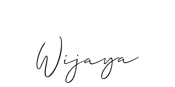 Also we have Wijaya name is the best signature style. Create professional handwritten signature collection using Allison_Script autograph style. Wijaya signature style 2 images and pictures png