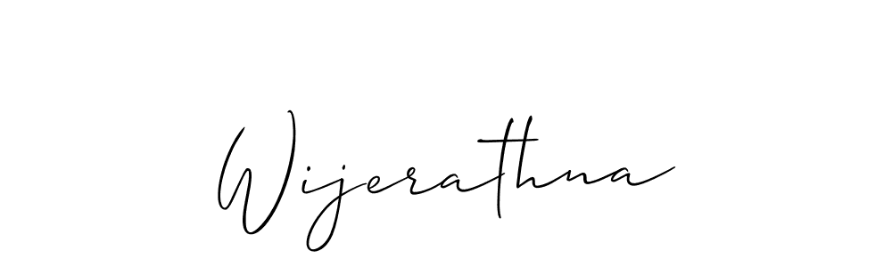 Make a beautiful signature design for name Wijerathna. With this signature (Allison_Script) style, you can create a handwritten signature for free. Wijerathna signature style 2 images and pictures png