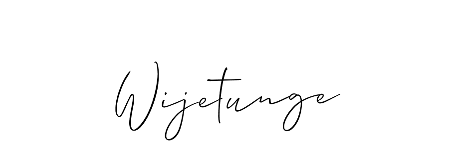 You should practise on your own different ways (Allison_Script) to write your name (Wijetunge) in signature. don't let someone else do it for you. Wijetunge signature style 2 images and pictures png