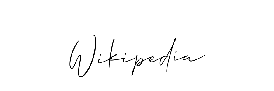 Make a beautiful signature design for name Wikipedia. Use this online signature maker to create a handwritten signature for free. Wikipedia signature style 2 images and pictures png